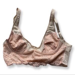 Urban Outfitters Out From Under Light Pink Lace Bra